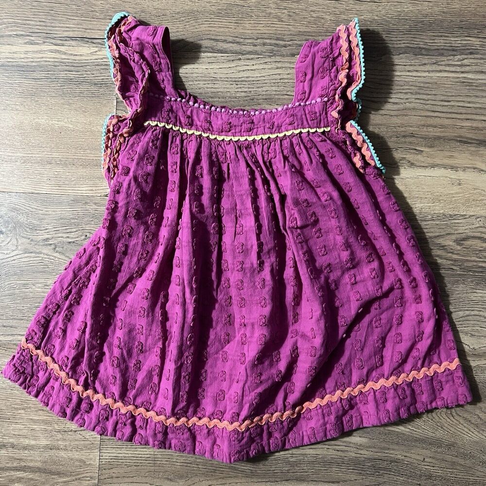 Matilda Jane Girls Size 12 Piggyback Tunic Top Pink Ruffle